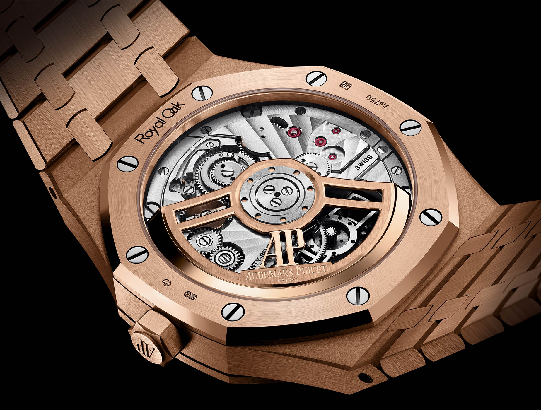 Audemars Piguet Royal Oak Flying Tourbillon Rose Gold caseback